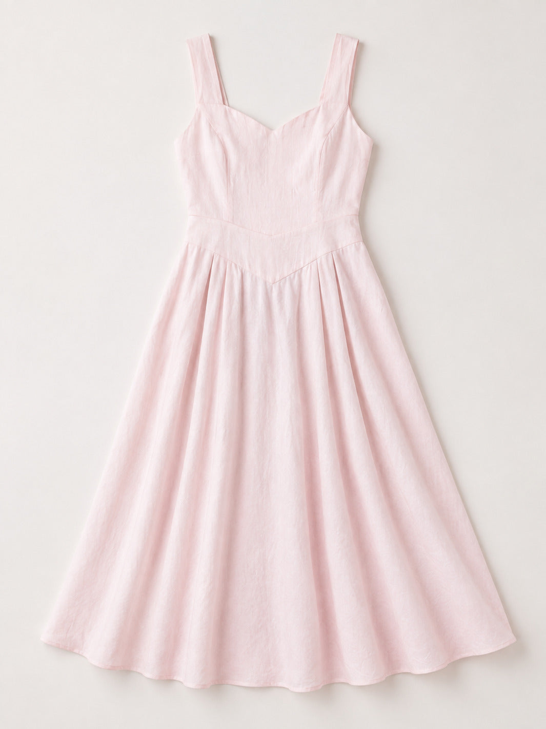 Blush Pink Linen Dress