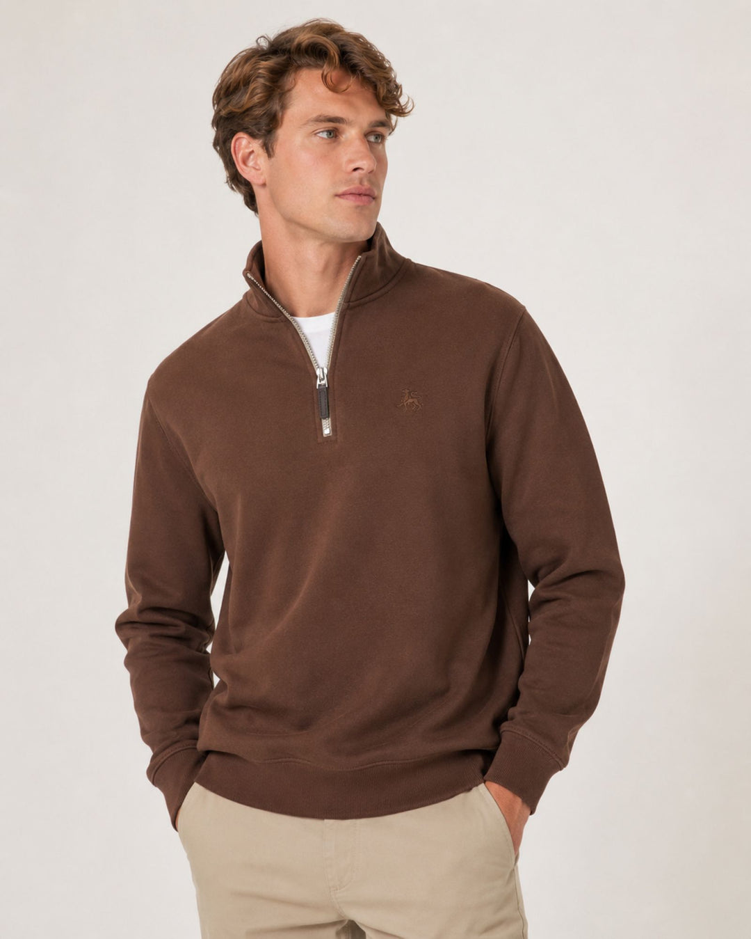 Men's Country Quarter Zip Sweatshirt – Classic Half Zip Pullover