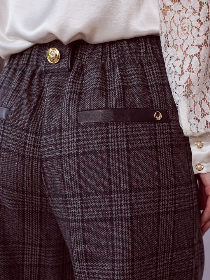 Black Double Front Palazzo Pant