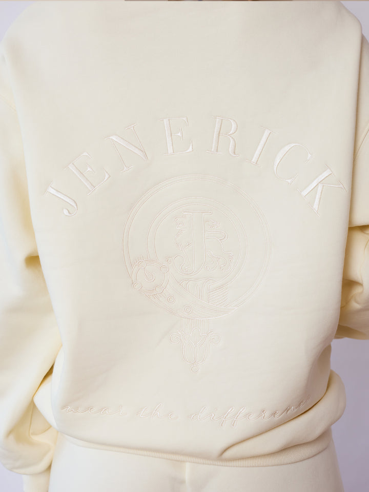 Butter Cream Branded Hoodie
