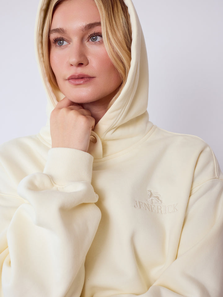 Butter Cream Branded Hoodie