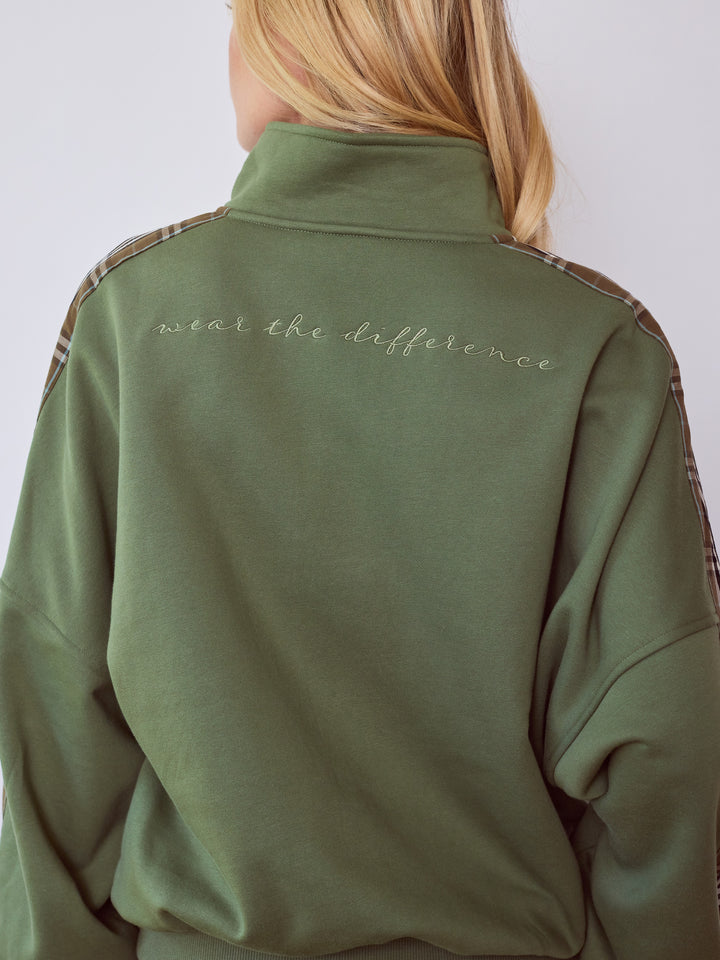 Hunter Green Quarter-Zip Leisure Fleece
