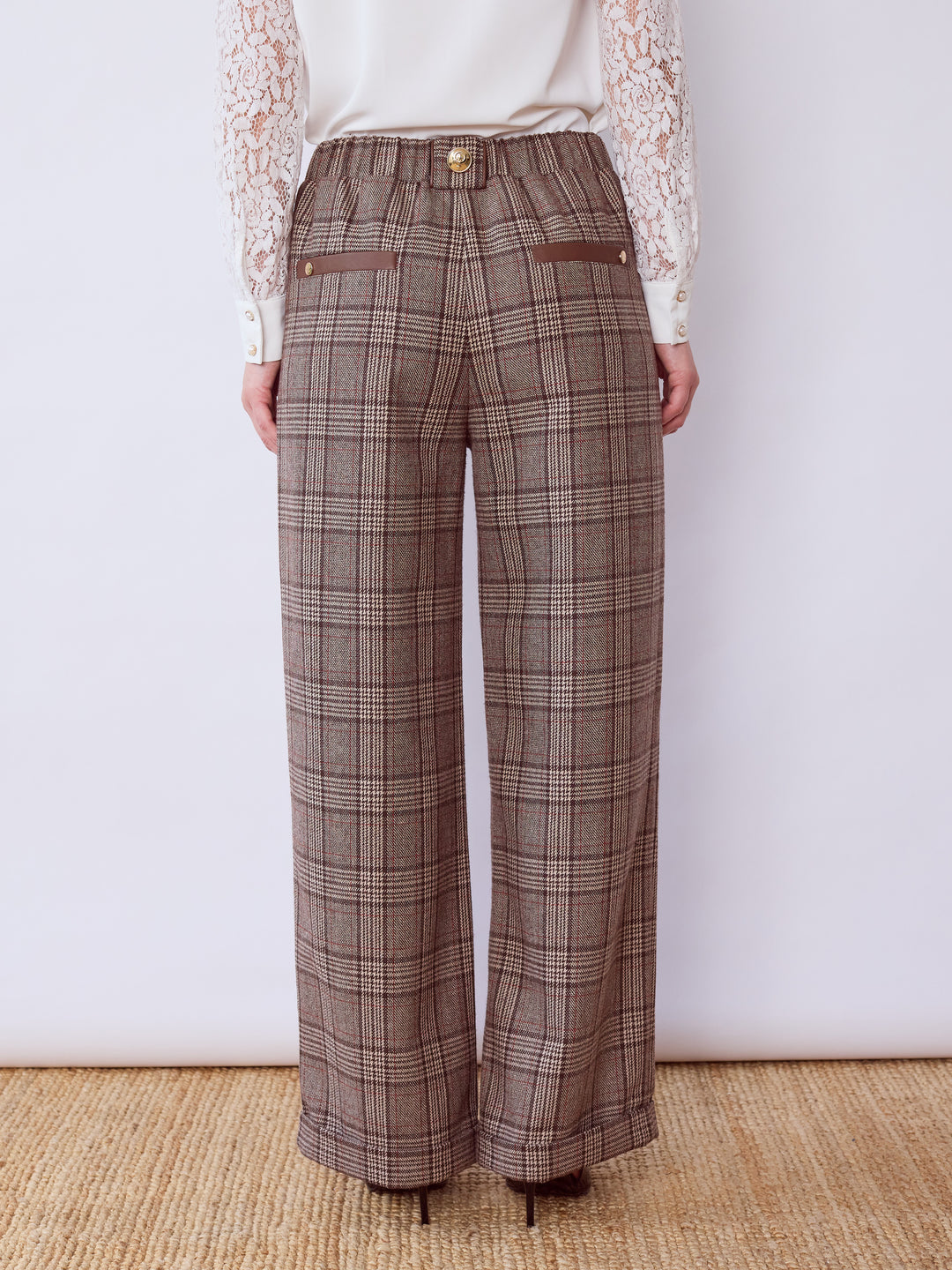 Isabelline Double Front Palazzo Pant