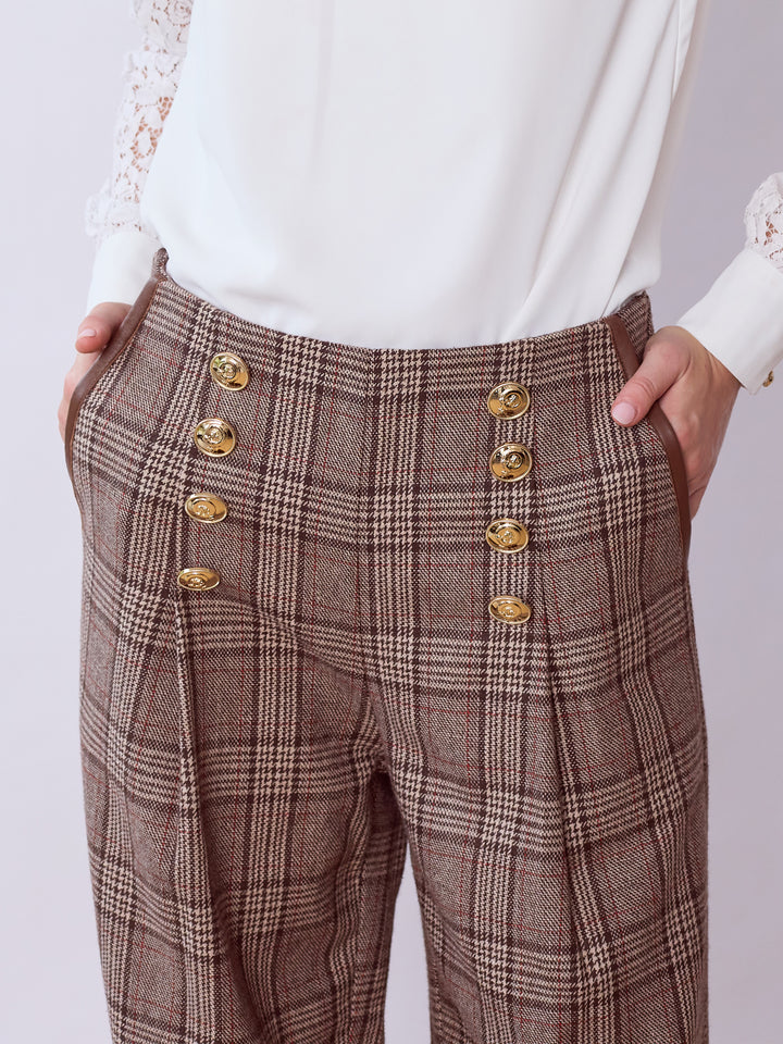 Isabelline Double Front Palazzo Pant